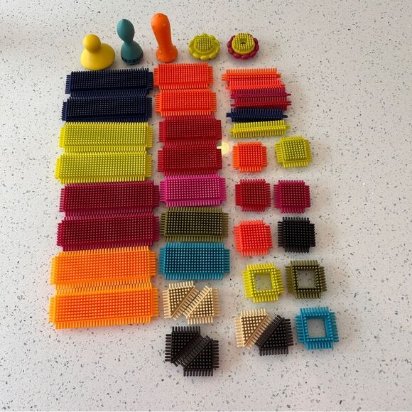 Bristle Blocks Toys Stackable Colorful Fun 41 Pieces Sensory Play - Picture 1 of 5
